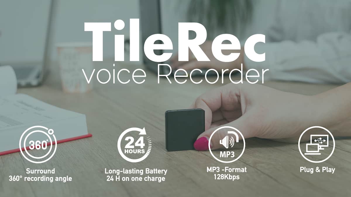 TileRec - The Voice Recorder as Light as a Penny