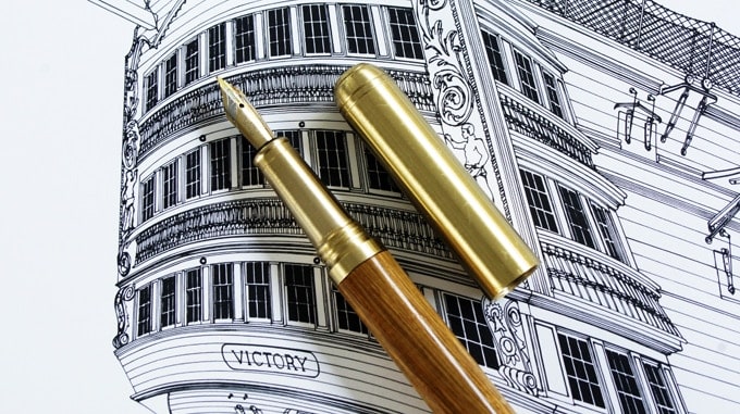 These Wooden Pens are Made from a Piece of History