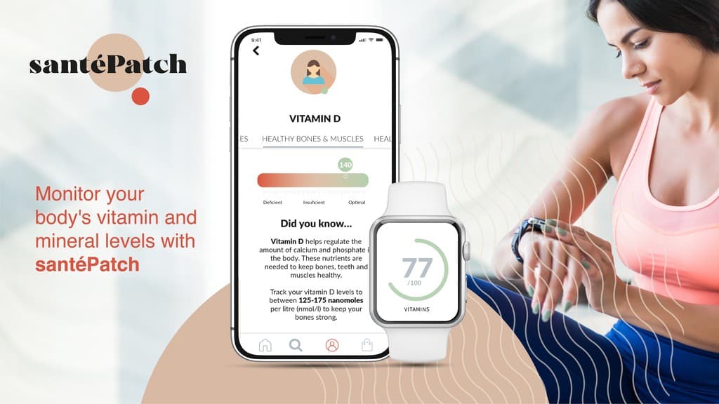 santéPatch Displays Your Body's Nutrient Levels in Real Time