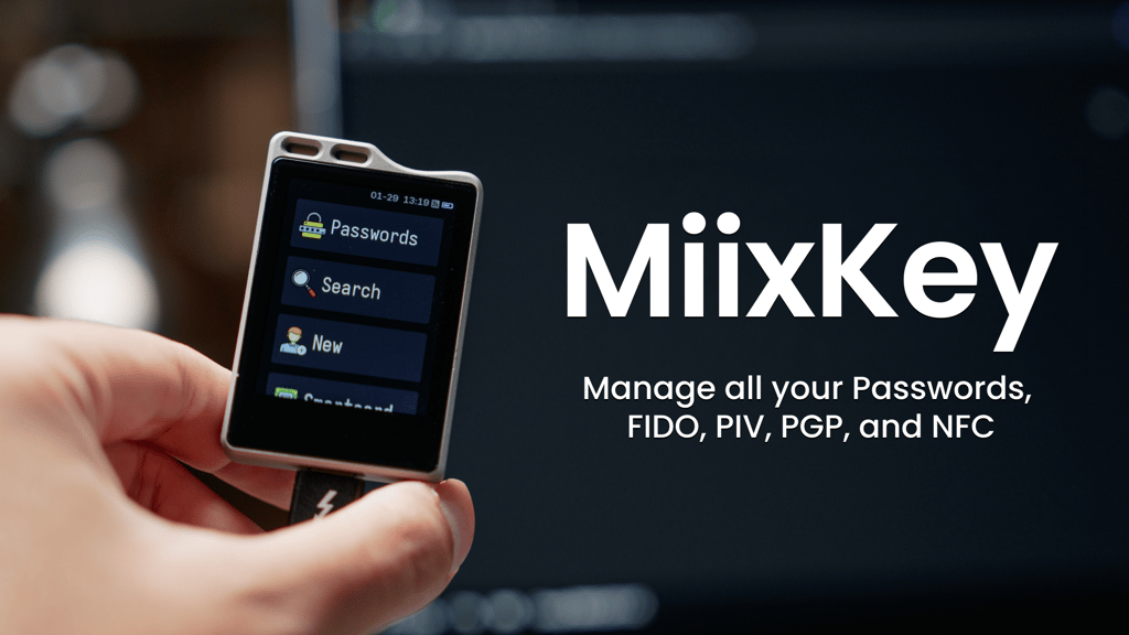 MiixKey Review: The Touchscreen Security Key That Kills Your Password Woes